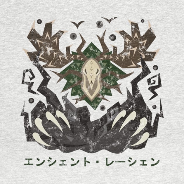 Monster Hunter World Ancient Leshen Kanji Icon by StebopDesigns